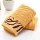 Manufacturer wholesale bamboo fiber towels, tiger-print thickened 110g face towels, wholesale gifts, bamboo charcoal fiber towels.