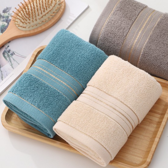Pure cotton towels, supermarket and shopping mall facial towels, factory wholesale, embroidered logo gifts, thickened cotton towels.