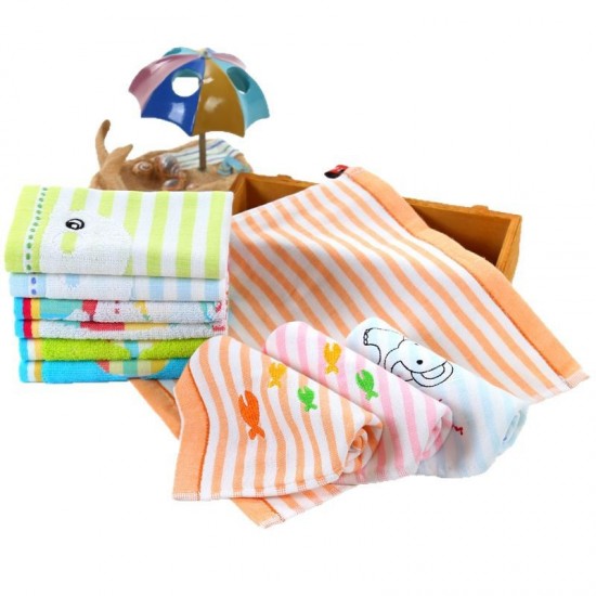 Square handkerchiefs, wholesale manufacturer, cartoon baby cotton handkerchiefs, gauze-edged, children's kindergarten square handkerchiefs, hanging towels.